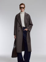 [Preview] Wool Cashmere Double-Faced Women Wrap Overcoat GOELIA