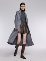 [Preview] 100% Cashmere Double-Faced Women Wrap Overcoat GOELIA