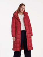 Hooded Pleated Goose Down Garment GOELIA