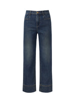Denim Women Ankle-Length Cuffed Jeans GOELIA