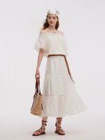 Tencel Blend Women A-Line Skirt GOELIA