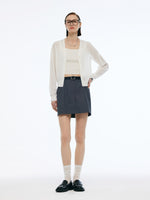 V-Neck Single-Breasted Women Sheer Cardigan GOELIA