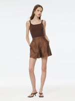 Tencel Blend Women A-Line Shorts GOELIA