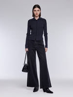 [Preview] 100% Wool Convertible Neck Women Cardigan GOELIA