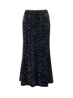 Velvet Sequins Women Mermaid Skirt GOELIA