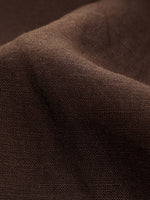 Linen Blend Women Wide Leg Pants With Tie String Belt GOELIA