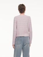 Wool Blend Jacquard Women Cardigan GOELIA