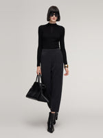 100% Cashmere Women Carrot Fit Pants GOELIA