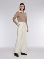 [Preview] Knitted Stretch Curved Leg Women Pants GOELIA