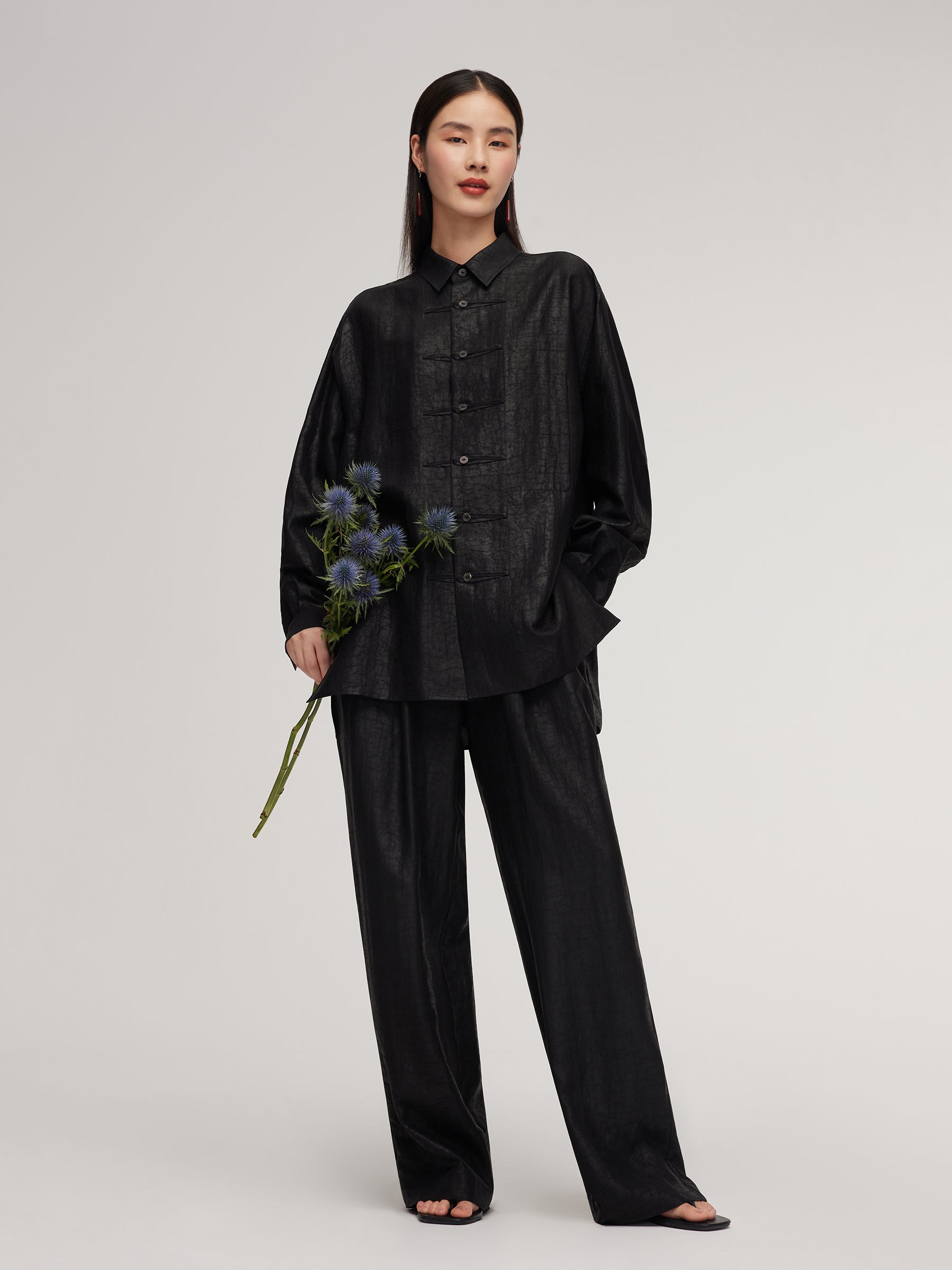 18MM Gambiered Canton Gauze Unisex Shirt GOELIA