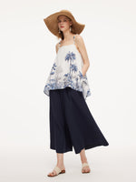 Tencel Linen Blend Floral Printed Women Camisole GOELIA