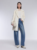 [Preview] 100% Cotton Denim Fleece Lined Women Curved Jeans GOELIA