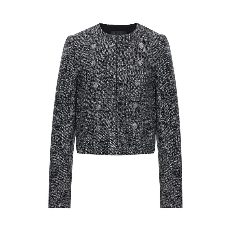 Classic Tweed Cropped Women Jacket – GOELIA