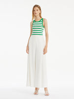 Striped Knitted Women Tank Top GOELIA