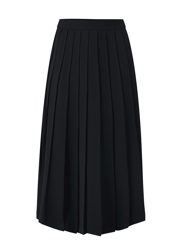 Waist-slimming Pleated Stretch Skirt GOELIA