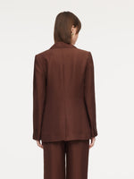 Tencel Acetate Linen Blend Women Blazer GOELIA