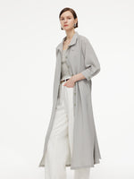 [Preview] Triacetate Blend Women Trench Coat GOELIA