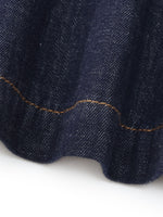 100% Cotton Denim Women Culottes With Belt GOELIA