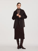 Back Slit Column Women Knit Skirt GOELIA