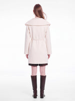 [Preview] Cashmere Wool Blend Double-Faced Women Wrap Cape Coat GOELIA