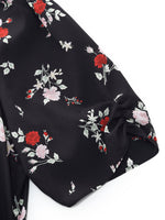 [Preview] 16MM Mulberry Silk Floral Print Women Maxi Wrap Dress GOELIA