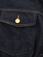 [Preview] 100% Cotton Denim Corduroy Collar Women Barn Jacket GOELIA