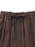 100% Linen Loose Fit Unisex Barrel Leg Pants GOELIA