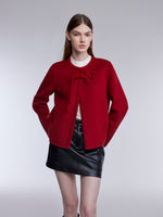 [Preview] Cashmere Wool Double-Faced Women Cropped Coat GOELIA