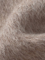 Alpaca Wool Blend Round Neck Women Jacket GOELIA