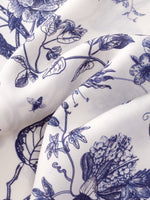 19MM Mulberry Silk Floral Print Women Qipao Maxi Dress GOELIA