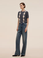 100% Cotton Denim Women Straight Leg Jeans GOELIA