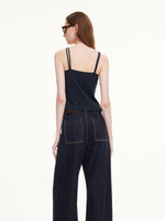Twist Front Women Knit Tank Top GOELIA