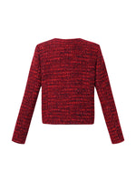 Wool Blend Tweed Women Crop Jacket GOELIA