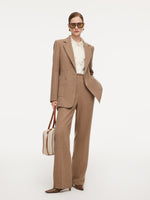 Washable Wool Cashmere Blend Women Blazer GOELIA