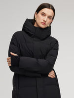 Thermal Tech Back Hooded Unisex Long Goose Down Coat GOELIA