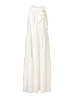 Tencel Blend Halter Maxi Dress With Detachable Flower GOELIA