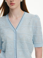 Pre-Order Lyocell Blend Jacquard Knit Top And Skirt Two-Piece Set GOELIA