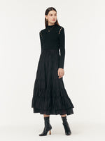 Tencel Women Tiered Maxi Skirt GOELIA