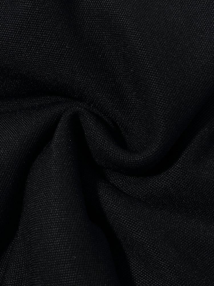 Black Goose Down Full Length Tapered Pants GOELIA