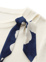 Tencel Blend Cut Out Women Knit Top GOELIA