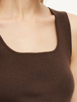 Square Neck Women Knit Tank Top GOELIA