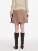 [Preview] Washable Cashmere Wool Blend Women Skirt GOELIA