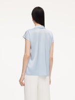 22MM Mulberry Silk Tie Neck Women Blouse GOELIA