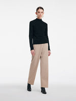 Cashmere Mock Neck Women Sweater GOELIA