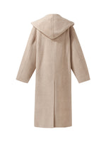 Wool Cashmere Unisex Hooded Wrap Coat GOELIA