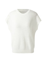 Linen Cotton Sequins Women Open-Knit Top GOELIA