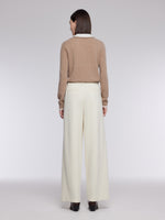 [Preview] Knitted Stretch Curved Leg Women Pants GOELIA