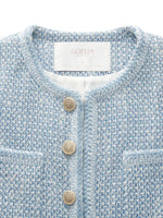 Tweed Round Neck Women Jacket GOELIA