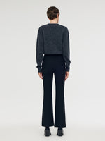 Fleece Lined Micro-Flared Ankle Length Women Pants GOELIA