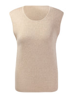 Ribbed Scoop Neck Women Knit Tank Top GOELIA